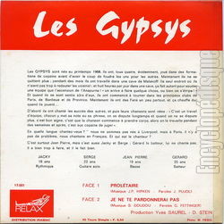 [Pochette de Proltaire (Les GYPSYS) - verso]