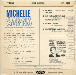 [Pochette de Le train (Michelle SARNA) - verso]