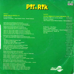 [Pochette de Rikiki Pouce Pouce (PIT ET RIK) - verso]