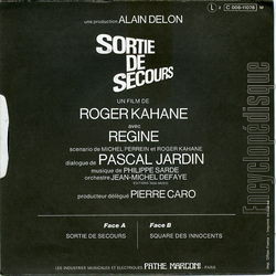 [Pochette de Sortie de secours (B.O.F.  Films ) - verso]