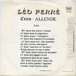 [Pochette de Cecco (Lo FERR) - verso]