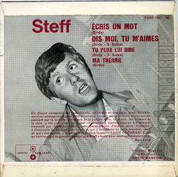 [Pochette de cris un mot (STEFF (SULK)) - verso]