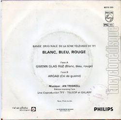 [Pochette de Blanc, bleu, rouge (T.V. (Tlvision)) - verso]