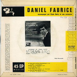 [Pochette de Je suis sr qu’elle reviendrait (Daniel FABRICE) - verso]