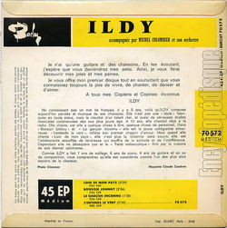 [Pochette de Loin de mon pays (ILDY) - verso]