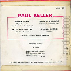 [Pochette de Chanson paenne (Paul KELLER) - verso]