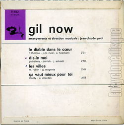 [Pochette de Le diable dans le cœur (Gil NOW) - verso]