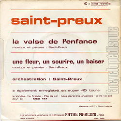 [Pochette de La valse de l’enfance (SAINT-PREUX) - verso]