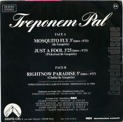 [Pochette de Just a fool (TREPONEM PAL) - verso]