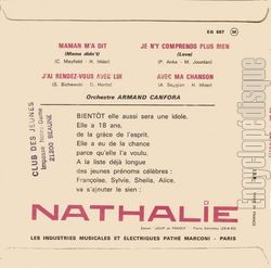 [Pochette de Maman m’a dit (Nathalie DEGAND) - verso]