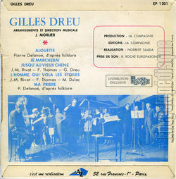 [Pochette de Alouette (Gilles DREU) - verso]