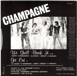 [Pochette de We shall break it (CHAMPAGNE) - verso]