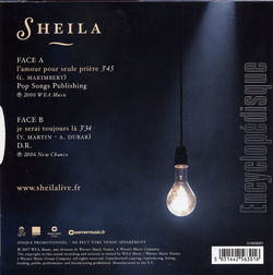 [Pochette de L’amour pour seule prire (SHEILA) - verso]