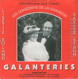 [Pochette de Chantons (Lisette ROLAND et Xavier SIMON) - verso]