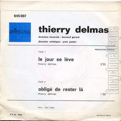 [Pochette de Le jour se lve (Thierry DELMAS) - verso]