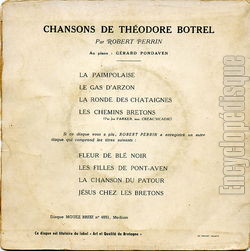 [Pochette de Chansons de Thodore Botrel (2) (Robert PERRIN) - verso]