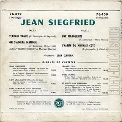 [Pochette de Terrain vague (Jean SIEGFRIED) - verso]