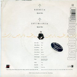 [Pochette de Barbs (Rachid TAHA) - verso]