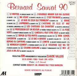 [Pochette de L’histoire de elle et moi (Bernard SAUVAT) - verso]