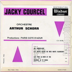 [Pochette de Un coquillage (Jacky COURCEL) - verso]