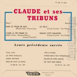 [Pochette de Au Golf (CLAUDE ET SES TRIBUNS) - verso]