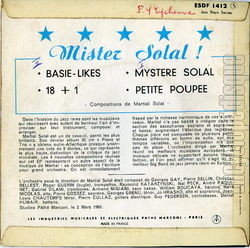 [Pochette de Mister Solal (Martial SOLAL) - verso]