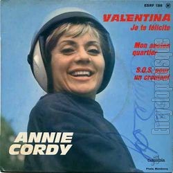 [Pochette de Valentina (Annie CORDY)]