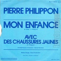 [Pochette de Mon enfance (Pierre PHILIPPON) - verso]