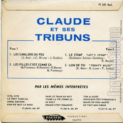 [Pochette de Loin de toi (CLAUDE ET SES TRIBUNS) - verso]