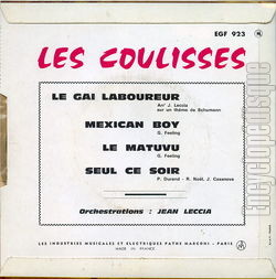 [Pochette de Le gai laboureur (Les COULISSES) - verso]