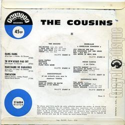 [Pochette de Dang dang (Dingue dingue) (The COUSINS) - verso]