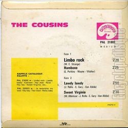 [Pochette de Limbo rock (The COUSINS) - verso]