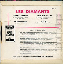 [Pochette de Stop stop stop (Les DIAMANTS) - verso]