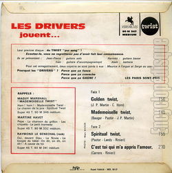 [Pochette de Golden twist (Les DRIVERS) - verso]