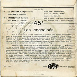 [Pochette de Le cavalier bleu (Les ENCHAINS) - verso]