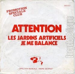 [Pochette de Les jardins artificiels (ATTENTION)]