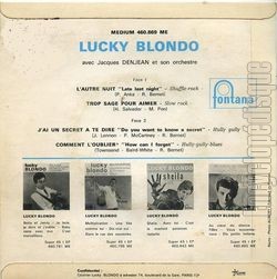 [Pochette de L’autre nuit (Lucky BLONDO) - verso]