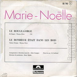 [Pochette de Le rouge-gorge (MARIE-NOLLE) - verso]