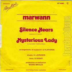 [Pochette de Silence hears (MARWANN) - verso]