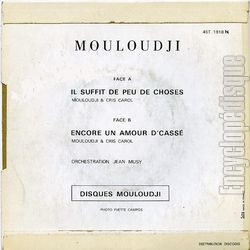 [Pochette de Il suffit de peu de choses (MOULOUDJI) - verso]