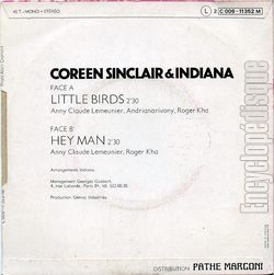 [Pochette de For little birds (Coreen SINCLAIR et INDIANA) - verso]