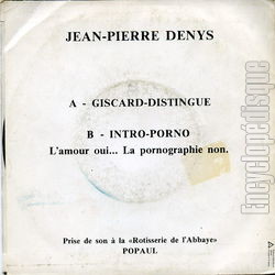 [Pochette de Giscard-distingu (Jean-Pierre DENYS) - verso]