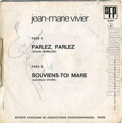 [Pochette de Parlez, parlez (Jean-Marie VIVIER) - verso]