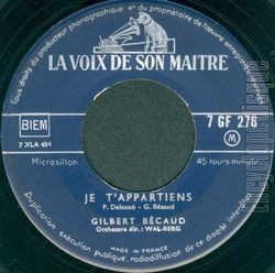 [Pochette de Ca !… (Gilbert BCAUD) - verso]