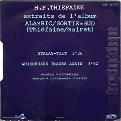 [Pochette de Stalag-tilt / Whiskeuses images again (Hubert-Flix THIFAINE) - verso]