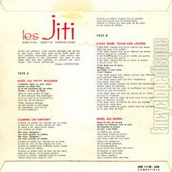 [Pochette de Nols du Nord (Les JITI) - verso]