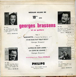 [Pochette de Marinette - 19me srie (Georges BRASSENS) - verso]