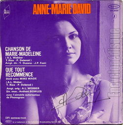 [Pochette de Chanson de Marie-Madeleine (Anne-Marie DAVID) - verso]