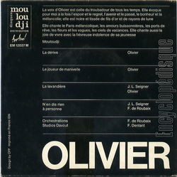 [Pochette de La drive (OLIVIER) - verso]