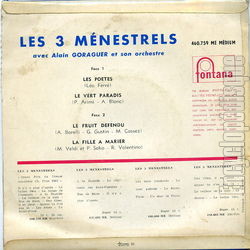 [Pochette de les potes (Les 3 MNESTRELS) - verso]